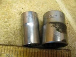 Vintage Snap On SV191 19/32 SV281 7/8" 12 Point Sockets Usa Tool. Fixed Price $10.00.