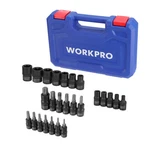 Workpro 12 Piece Female E-torx Sockets E4-E22 13 Pcs Hex Bit T8-T60. Fixed Price $30.99.