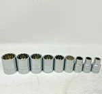 Sk Tools 12PTS 1/2 Drive 9 Socket Set 40212 3/8" 40132 1" Sae + 21MM Metric. Fixed Price $77.99.