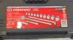 Crescent Brand 14 Pc ATG-1546 3/4" Drive Sae Mechanics 12PT Socket Set Hvy Dty. Fixed Price $169.00.