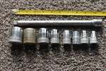 Sk 1/2" Drive 8-SOCKETS 12PT; 10" Extension: 1-1/8", 1", 7/8", Usa. Fixed Price $24.98.