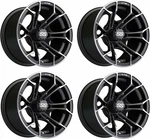 Gtw Spyder 12X7 Matte Gray Aluminum Golf Cart Wheel 3:4 Offset 4X4. Fixed Price $356.95.