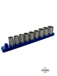 Hyper Tough 3/8-INCH Drive Metric Socket Set With Rail Organizer, 10 (FVS017582). Fixed Price $16.99.