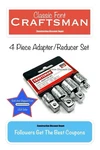 Craftsman Pc Socket Adapter Reducer Expander Converter Set 1/2 3/8 1/4" Drive. Fixed Price $18.95.