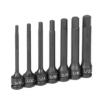Grey Pneumatic 1247H 3/8" Dr. Pc. 4" Length Fractional Hex Driver Set. Fixed Price $122.06.