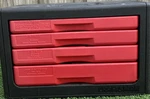 Craftsman Mechanics Tool Set Hard Case Red Black Sockets Ratchet Screwdriver. Fixed Price $90.00.