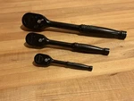 Snap-on Tools 3PC Black Industrial Finish Ratchet Set GT72 GF80 GS80A Usa. Fixed Price $384.99.