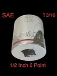 Kobalt 1/2 Inch Point 1-3/16 Sae Socket. Fixed Price $13.99.