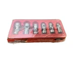 Snap-on 3/8" Drive 7/16" To 3/4" 12-POINT Shallow Swivel Socket Set 206FUA Usa. Fixed Price $239.99.