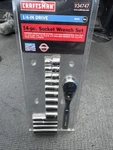 Sears Craftsman Usa Nos 1/4 Vt Ratchet Set 44808 34747 Sae 14PC G2 Socket. Fixed Price $49.95.