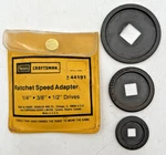 Sears Craftsman Ratchet Speed Adapter 1/4", 3/8", 1/2" Drives 44191. Fixed Price $47.60.
