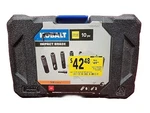 10PC Kobalt 3/8" Drive Deep Impact Laser Etched Socket Set Point Sae #864582. Fixed Price $24.99.