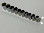 Craftsman Usa (nos) 10PC Sae 7/16" - 1" Shallow Socket Set 1/2" Drive, Point. Fixed Price $49.99.