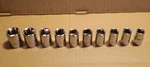 Dewalt 10 Piece Metric 6 Point Socket Set For 1/2" Inch Drive. Fixed Price $29.94.