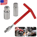 Spark Plug Removal Tool 16MM & 21MM T-bar T-handle Flexible Spanner Socket 4-17. Fixed Price $14.39.