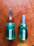 Vtg S-k Tools Usa Stubby Set 72081 Square Shank 1/4" Flat & 73501 Bit Driver. Fixed Price $25.00.
