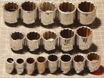 Mac 18PC 3/4" Drive Socket Set 13/16" 1/4" 12PT 3/4INCH Newer Heavy Chrome. Fixed Price $427.49.