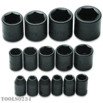 Proto J72106 3/8" Drive 15 Piece Impact Socket Set 6-POINT Sae Fractional. Fixed Price $109.95.