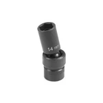 Grey Pneumatic 1014UMSD 3/8" Drive X 14MM Semi Deep Universal Impact Socket. Fixed Price $38.42.