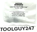 Snap On RKRT936 1/4" Drive Tooth Ratchet Repair Kit Parts TL936 TF936. Fixed Price $18.85.