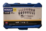 Nwt Kobalt Sae Metric 1/4" Drive 6-POINT Socket Set 20 Piece With Hard Case. Fixed Price $28.00.