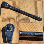 Sears Craftsman 3/8" Dr. Long Handle Teardrop Full Polish Ratchet Kz 44833 Usa. Fixed Price $69.99.
