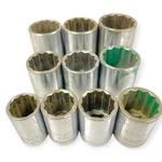Easco 12 Point 1/2 Drive Sae Socket Set 1/16 To 1-1/4 In, 10 Pcs, Made Usa. Fixed Price $60.75.