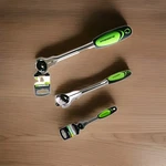 Three Pittsburgh Pro Drive Quick Release Swivel Head Ratchet 3/8" ,1/4",1/2". Fixed Price $69.80.