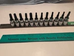 New Craftsman 38/" Drive 12 Pc Socket Set - Star Hex + Rail. Fixed Price $40.00.