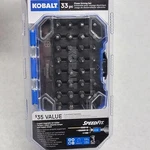 Kobalt 33 Pc Power Driving Set - Magnetic Impact Grade Speed Fit 1/4" Hex Shank. Fixed Price $7.59.