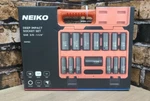 Neiko 02476A 1/2" Drive Deep Impact Socket Set, Cr-v Steel 14 Piece Point. Fixed Price $65.00.