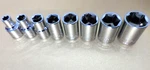 New Kobalt 3/8-DRIVE Sae 6PT Standard Socket Set 1/4-11/16" Shallow 8PC Chrome. Fixed Price $17.29.