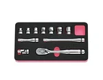 Kyoto Machine Tools Ktc Nepros Socket Wrench Set NTB311BA 9.5MM Drive 11-PIECE. Fixed Price $280.03.