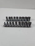 Sets Kobalt 3/8" Drive 12-POINT Shallow Socket 18PC With 1/4 Adapter Sae Metri. Fixed Price $44.99.