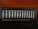 Snap-on Tools 13PC 1/2" Drive Metric Deep 6 Point Socket Set 313TSMYA 12-24MM. Fixed Price $264.99.