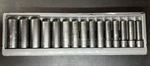 Snap On 15-PC 1/2" Drive 6-PT Flank Deep Impact Socket Set 10-24MM Usa. Fixed Price $375.00.