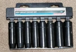 Jobsmart 1038281 Piece Deep Impact Socket Set, 1/2" Drive, Brand New. Fixed Price $19.99.