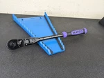 #BO768 Matco Purple BFR128BLFX 3/ 8" Drive Black Chrome Locking Flex Ratchet. Fixed Price $179.95.