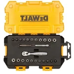 New Dewalt 1/4 In Drive Sae And Metric Ratchet Socket Set 25 Piece DWMT73805. Fixed Price $48.00.