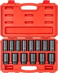 Tekton 1/2 Inch Drive Deep 6-POINT Impact Socket SET,14-PIECE (25-38MM) SID92333. Fixed Price $149.99.