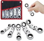 Flex-head Stubby Ratcheting, Mini Wrench, Spanner, 8 To 19MM Metric 72TEETH Cr-v. Fixed Price $38.99.
