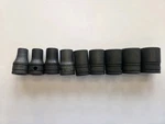 Snap On Tools 9 Piece 1/2" Drive Industrial Finish 12 Point Sae Socket Set Nice. Fixed Price $90.00.