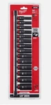 Milwaukee 3/8" Socket Set Metric Deep Point 14PC Shockwave 49-66-7008 New. Fixed Price $61.60.