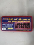 Ate 8PC 1/2 Dr. (cr-mo) Sae Hex Imapct Socket Bit Set/professional Quality Tool. Fixed Price $32.50.