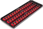 Tekton 1/4 Inch Drive 3-RAIL Socket Organizer Set, Red (45-TOOL),. Fixed Price $52.99.