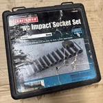 Craftsman Sae Deep Impact Socket Set 1/2" Drive 6 Point 12PC Gk 19440 Usa. Fixed Price $110.00.