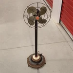 Vintage Art Deco Emerson Junior 2650-F Oscillating Standing/pedestal Floor Fan. Fixed Price $365.00.