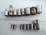 Lot Of 16 Challenger By Proto Sockets, Adapters, Extension 1/4", 3/8", 1/2" Usa. Fixed Price $24.00.
