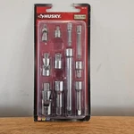 Husky 1/4, 3/8, And 1/2 In. Drive Master Accessory Set HACCY11PC (11-PIECE). Fixed Price $20.69.