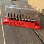 Snap-on Tools 10 Pc Sae Hex Driver Bit Socket Set (1/16-1/4") Usa. Fixed Price $150.00.